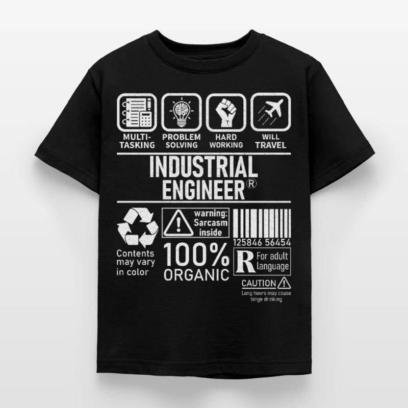 Industrial Engineer multi tasking problem solving Kinder T-Shirt
