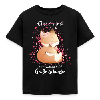 Nachwuchs Verkünden Ich Werde Große Schwester 2027 - Kinder T-Shirt - Schwarz - Vorne - AI Model Kid Female (0cm)