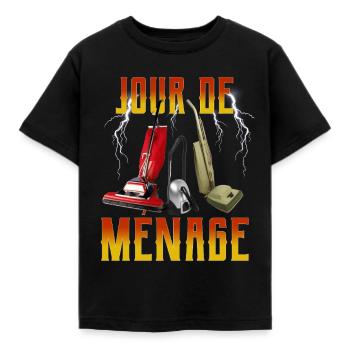 Jour de Ménage Aspirateurs Rock - T-shirt Enfant - noir - Devant - AI Model Kid Female (0cm)