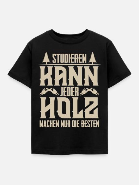 Holzfäller - Kinder T-Shirt - Schwarz