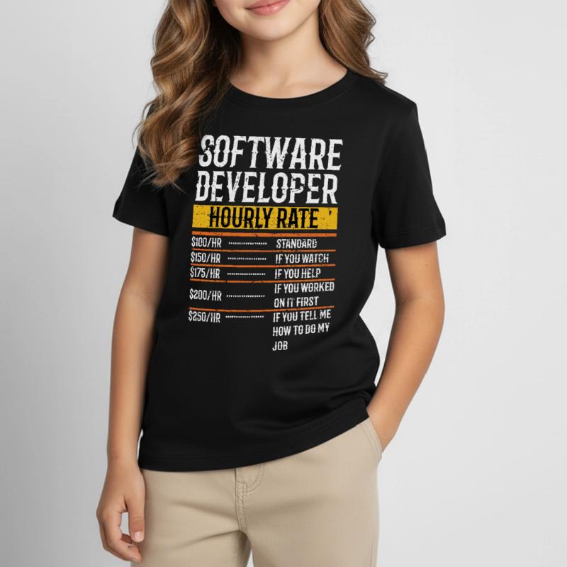 Software Developer Hourly Rate Software Developer Kinder T-Shirt