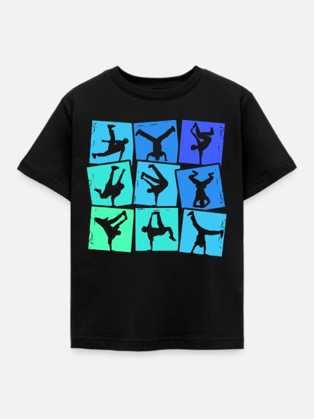 Breakdance Breakdancer Breakdancing Kinder Jungen - Kinder T-Shirt - Schwarz