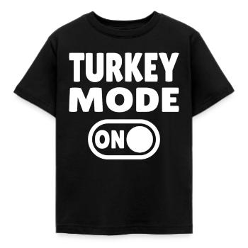 Mode dinde activé - T-shirt Enfant - noir - Devant - AI Model Kid Female (0cm)