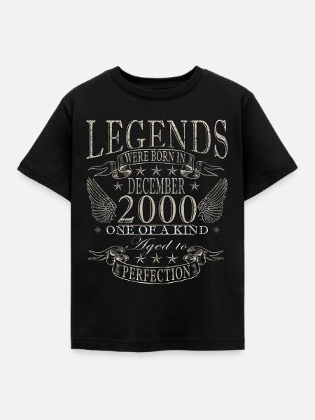 Dezember 2000 Dezember Jubiläum Dezember 2000 - Kinder T-Shirt - Schwarz
