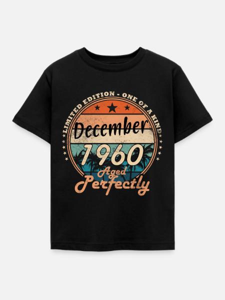 Dezember 1960 - 1960 Dezember - Kinder T-Shirt - Schwarz