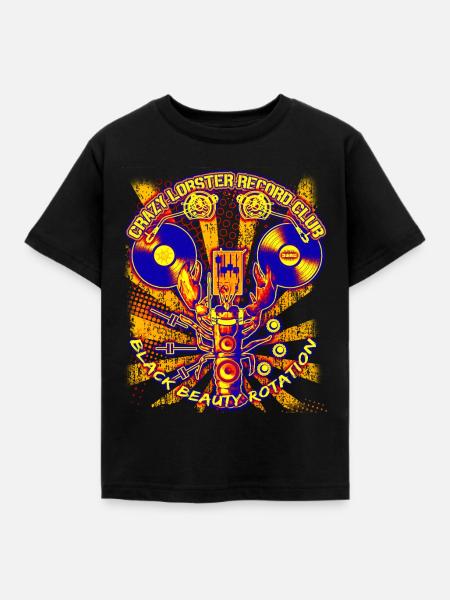Djing - Kinder T-Shirt - Schwarz