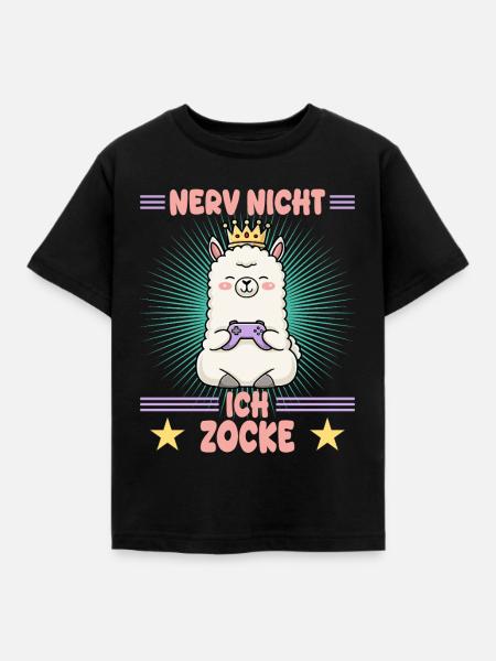 Prinzessin game - Kinder T-Shirt - Schwarz