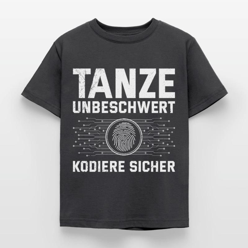 Science Coder DANCE CAREFREE, CODE SAFELY Kids' T-Shirt