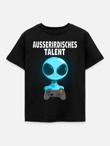 Talent zocken - Kinder T-Shirt - Schwarz