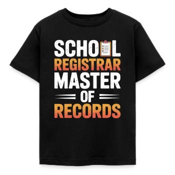 Schulsekretariat Schulbüro Organisation Schule - Kinder T-Shirt - Schwarz - Vorne - AI Model Kid Female (0cm)