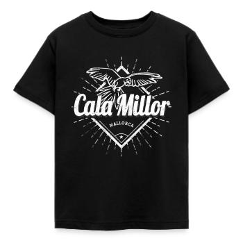 Cala Millor sur les îles Baléares de Majorque - T-shirt Enfant - noir - Devant - AI Model Kid Female (0cm)