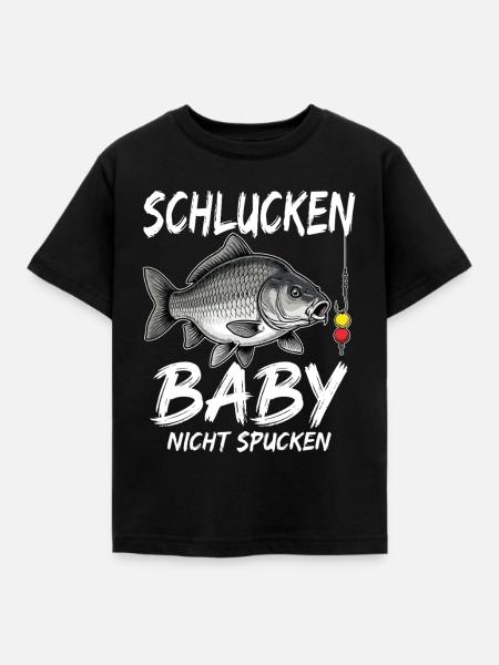 Schlucken Baby Nicht Spucken - Kinder T-Shirt - Schwarz