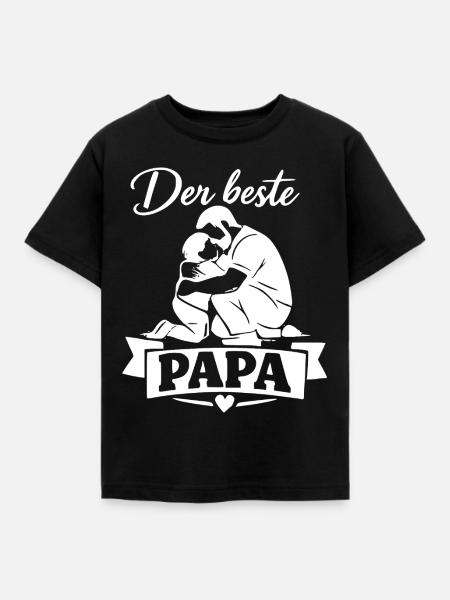 Der beste Papa Moment - Kinder T-Shirt - Schwarz