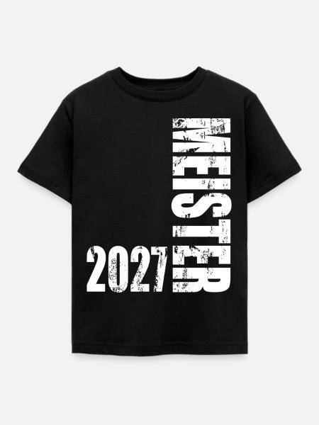 Meister 2027 - Kinder T-Shirt - Schwarz