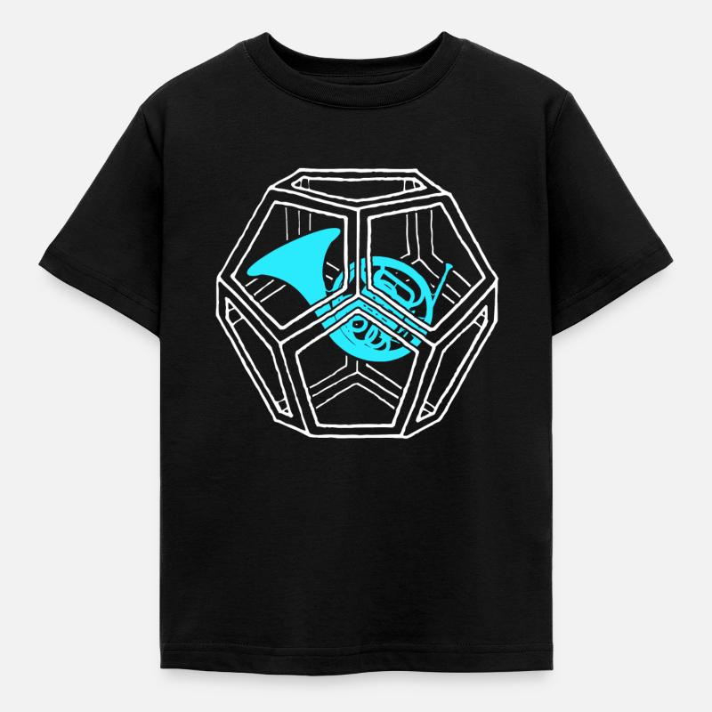Waldhorn - Kinder T-Shirt - Schwarz