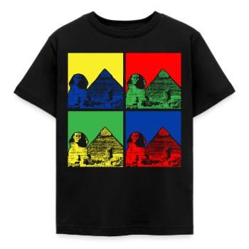 Sphinx Pyramides Egypte - T-shirt Enfant - noir - Devant - AI Model Kid Female (0cm)