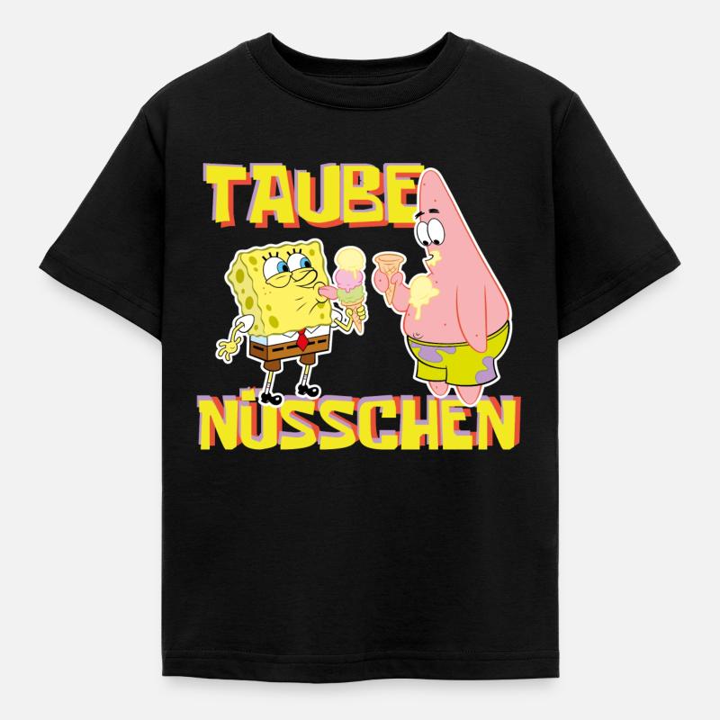 Bob l'Éponge Taube Nüsschen Patrick Eis - T-shirt Enfant - noir