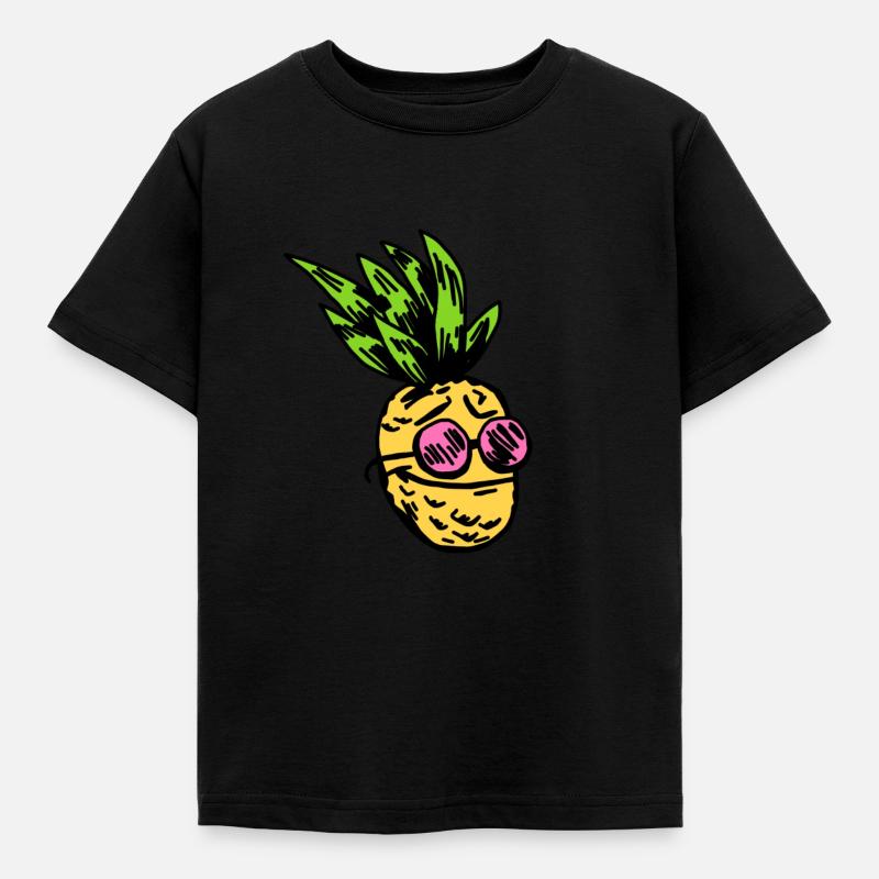 Ananas - T-shirt Enfant - noir