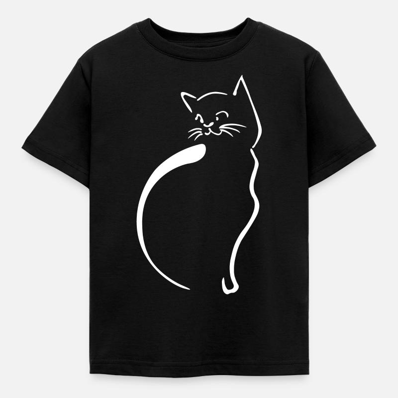 Conception de chats - T-shirt Enfant - noir
