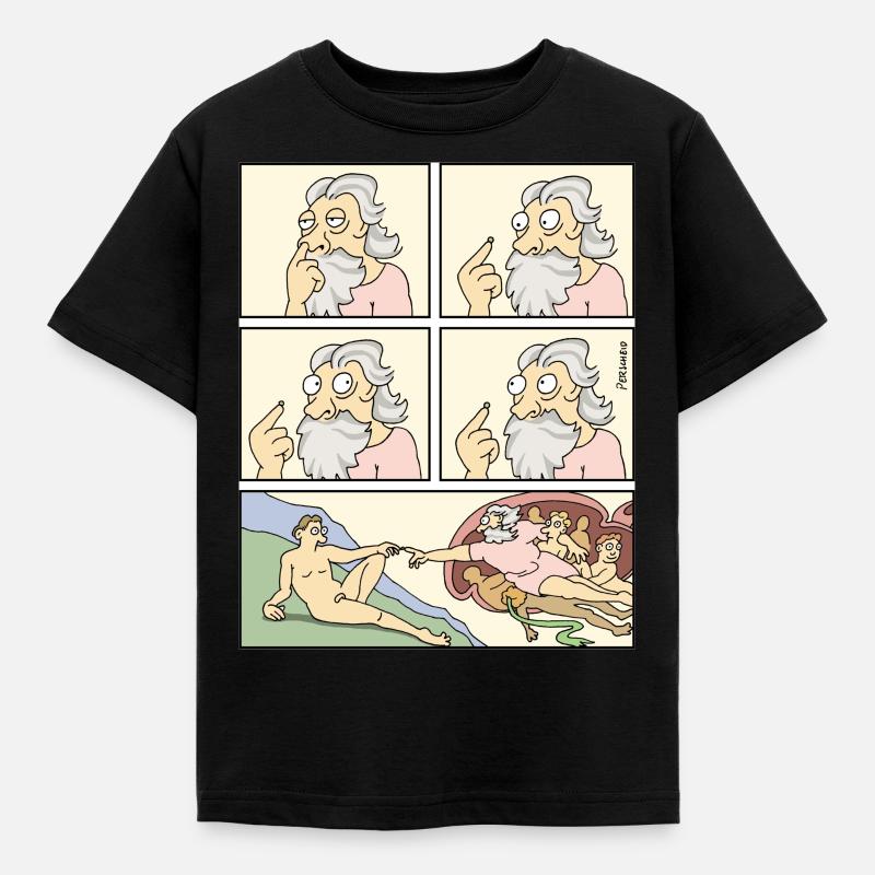 4218 StattEva - Kinder T-Shirt - Schwarz