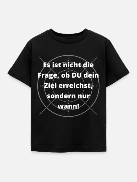 ZIELE - Kinder T-Shirt - Schwarz