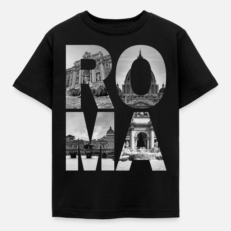 Rome, Italy - Kids' T-Shirt - black