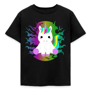 eenhoorn eenhoorn - Kinderen T-shirt - zwart - Voor - AI Model Kid Female (0cm)