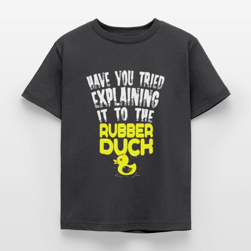 IT Nerd Programmer Developer Humor Rubber Duck Kids' T-Shirt