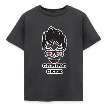 Geek de jeu - T-shirt Enfant - charbon - Devant - AI Model Kid Female (0cm)