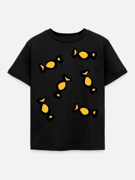 6 Bonbons - V2 - Kinder T-Shirt - Schwarz