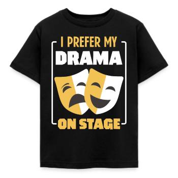 Drame sur scène Acteur de théâtre Acteur - T-shirt Enfant - noir - Devant - AI Model Kid Female (0cm)