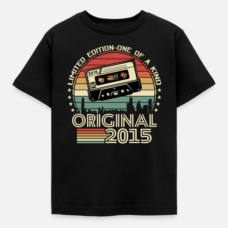 RetroGeschenk '15 - Kinder T-Shirt - Schwarz