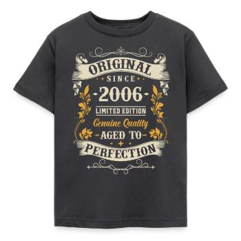 Legendary birth vintage 2006 - Kids' T-Shirt - dark grey - Front - AI Model Kid Female (0cm)