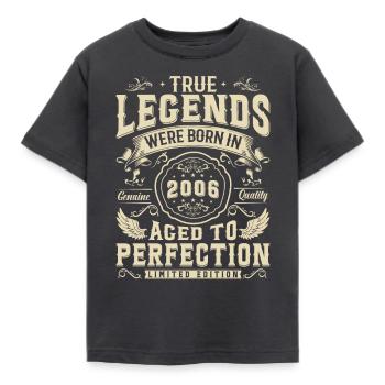 Legendary Birthday Gift 2006 - Kids' T-Shirt - dark grey - Front - AI Model Kid Female (0cm)