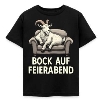 Feierabend Freizeit Urlaub Rente Vatertag Lustiges - Kinder T-Shirt - Schwarz - Vorne - AI Model Kid Female (0cm)