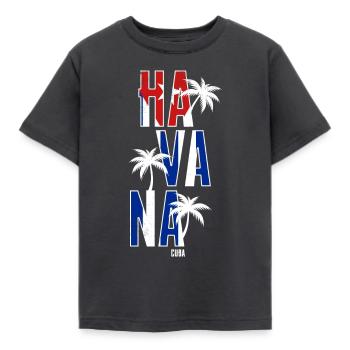 La Havane, Cuba - T-shirt Enfant - charbon - Devant - AI Model Kid Female (0cm)