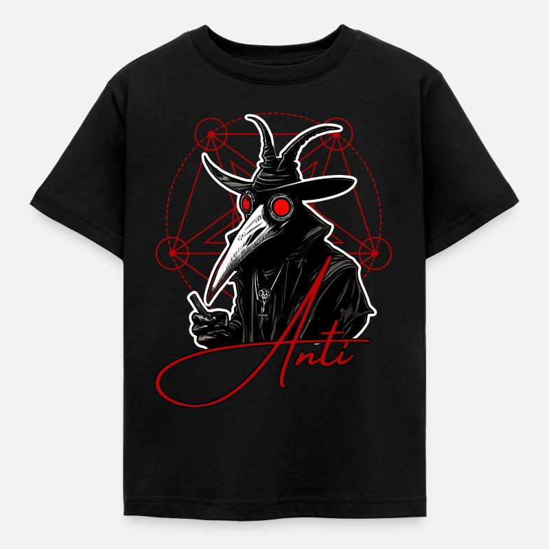 Anti Human Plague - Kids' T-Shirt - black