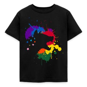 Éclat - T-shirt Enfant - noir - Devant - AI Model Kid Female (0cm)
