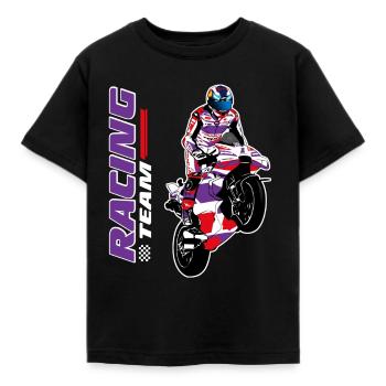 Motorcycle Racing - Superbike - Kids' T-Shirt - black - Front - AI Model Kid Female (0cm)