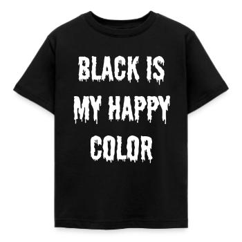 noir tout cadeau emo dark goth - T-shirt Enfant - noir - Devant - AI Model Kid Female (0cm)