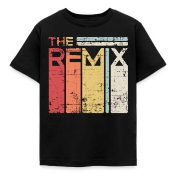 The Remix Partnerlook Partner Kinder Boys Girls - Kinder T-Shirt - Schwarz - Vorne - AI Model Kid Female (0cm)