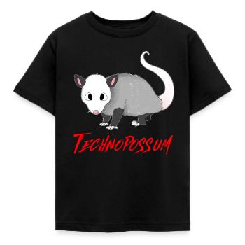 TECHNO TECHNOPOSSUM OPOSSUM - T-shirt Enfant - noir - Devant - AI Model Kid Female (0cm)