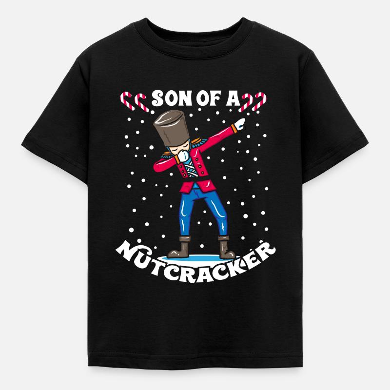 Dabbing Nutcracker Christmas gift DAB - Kids' T-Shirt - black