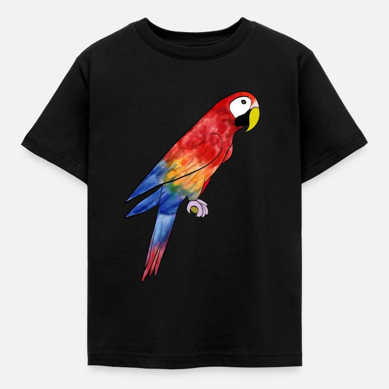 Perroquet Ara - Ara perroquet - T-shirt Enfant - noir