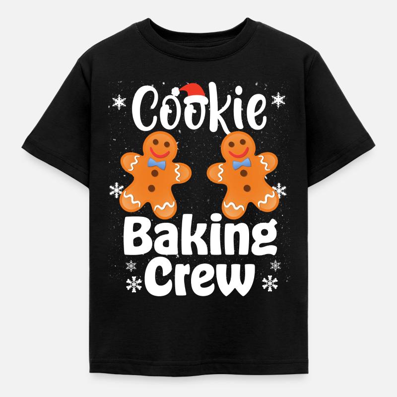 Christmas Cookie Baking Crew - Kids' T-Shirt - black