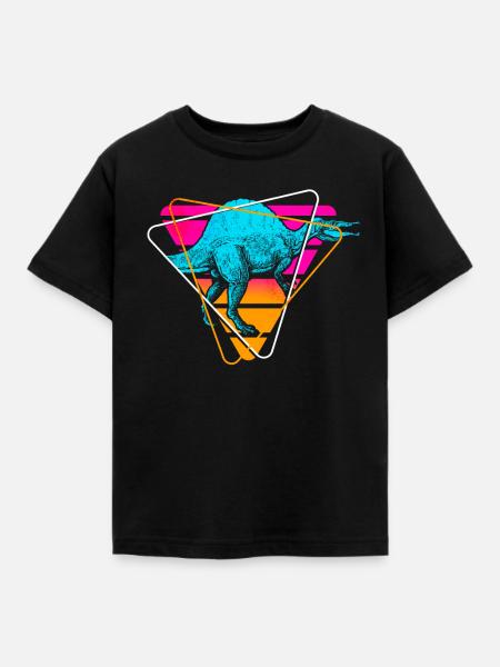 Spinosaurus Dinosaurier - Kinder T-Shirt - Schwarz
