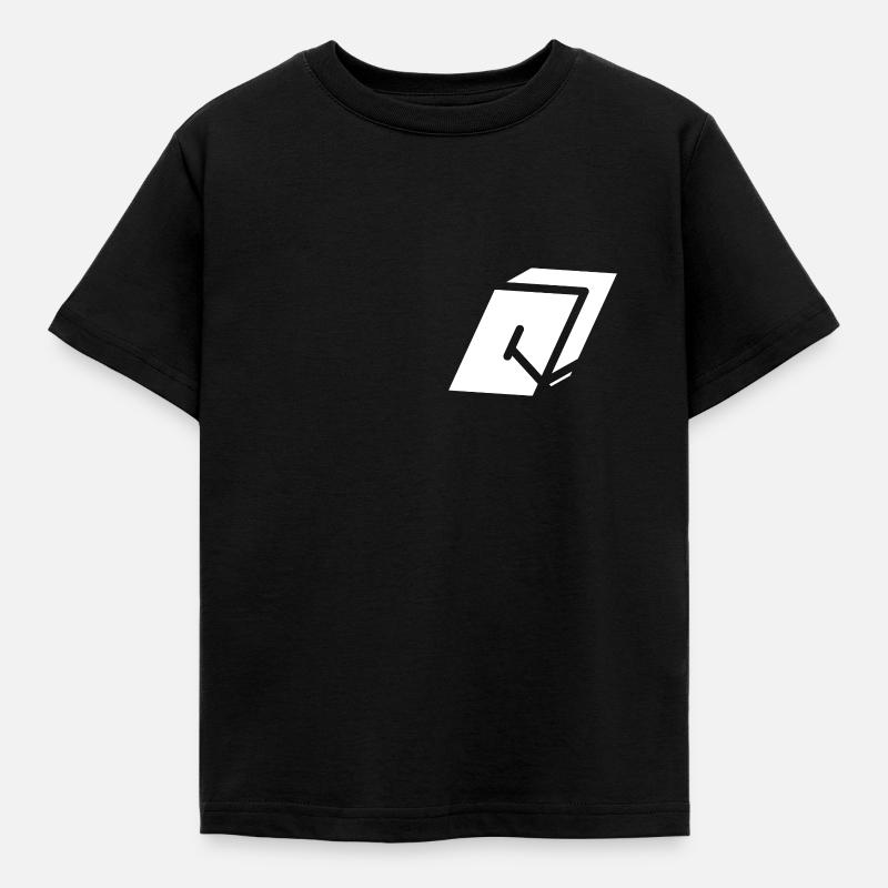 Abstract Q Brief - Kinder T-Shirt - Schwarz