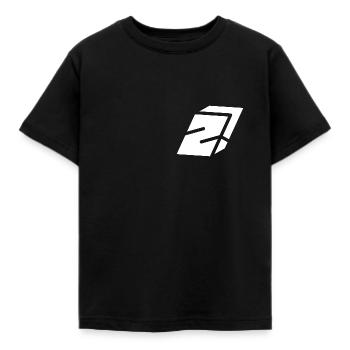 Abstract Z-Brief - Kinder T-Shirt - Schwarz - Vorne - AI Model Kid Female (0cm)
