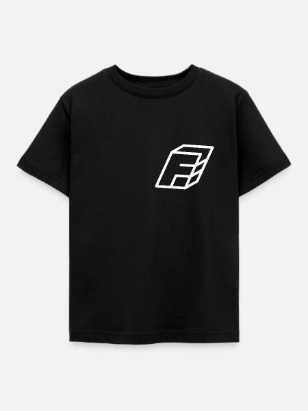 Gliederungsbrief F - Kinder T-Shirt - Schwarz