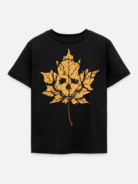 Dead Leaf - Kinder T-Shirt - Schwarz